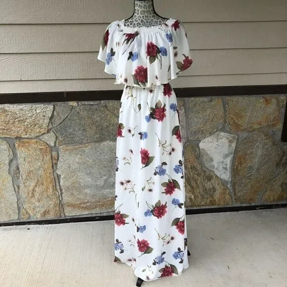 Show Me Your Mumu SMYM Hacienda Floral Maxi Dress Size Small - Picture 8 of 15